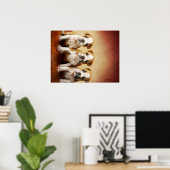 Engelse Bulldog Puppies Echt waar Poster (Thuiskantoor)