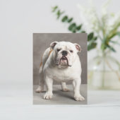 Engelse Bulldog Puppy Dog Blank Briefkaart (Staand voorkant)