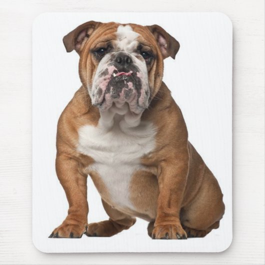 Engelse Bulldog Puppy Dog Canine Mousepad Muismat (Voorkant)