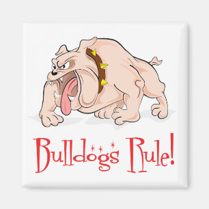 Engelse Bulldog Puppy Dog Cartoon Magnet
