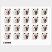 Engelse Bulldog Puppy Dog Sticker / Seal (Vel)