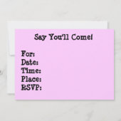 Engelse bulldog Puppy Invitations Kaart (Achterkant)