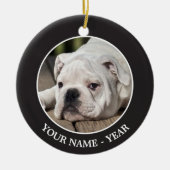 Engelse bulldog Puppy Keramisch Ornament (Voorkant)