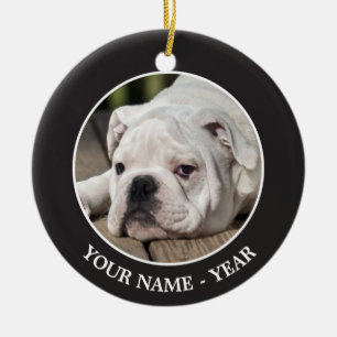 Engelse bulldog Puppy Keramisch Ornament