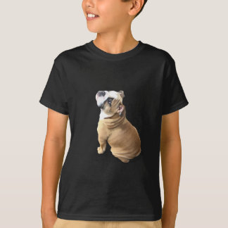 Engelse bulldog puppy met hartontwerp CUSTOMIZE T-shirt