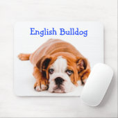 Engelse Bulldog Puppy Mousepad Muismat (Met muis)