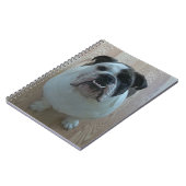 Engelse bulldog puppy notebook notitieboek (Linkerzijde)