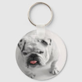 Engelse bulldog Puppy Sleutelhanger (Voorkant)