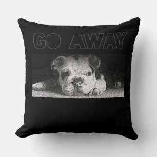 Engelse Bulldog Puppy Social Distance gaat weg Kussen