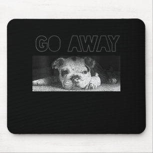 Engelse Bulldog Puppy Social Distance gaat weg Muismat