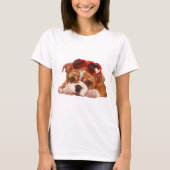 Engelse bulldog Puppy T-shirt (Voorkant)