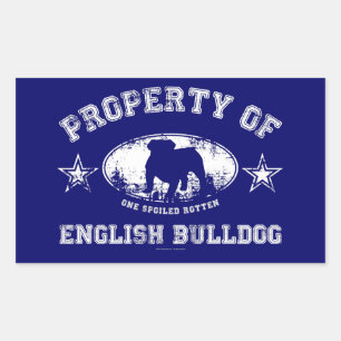Engelse Bulldog Rechthoekige Sticker