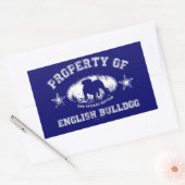 Engelse Bulldog Rechthoekige Sticker (Envelop)