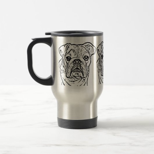 Engelse bulldog reismoug reisbeker (Links)