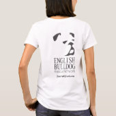 Engelse bulldog Rescue T shirt Help Rescue (Achterkant)