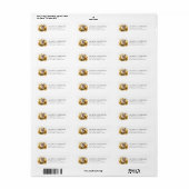 Engelse Bulldog Retouradreslabels Etiket (Full Sheet)