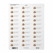 Engelse Bulldog Retouradreslabels Etiket (Full Sheet)