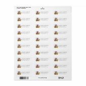 Engelse Bulldog Retouradreslabels Etiket (Full Sheet)