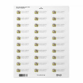 Engelse Bulldog Retouradreslabels Etiket (Full Sheet)