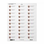 Engelse Bulldog Retouradreslabels Etiket (Full Sheet)