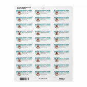 Engelse Bulldog Retouradreslabels Etiket (Full Sheet)