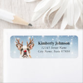 Engelse Bulldog Return-adreslabels Etiket (Insitu)