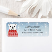 Engelse Bulldog Return-adreslabels Etiket (Insitu)