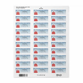 Engelse Bulldog Return-adreslabels Etiket (Full Sheet)