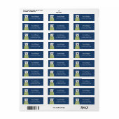 Engelse Bulldog Return-adreslabels Etiket (Full Sheet)