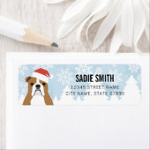 Engelse Bulldog Return-adreslabels Etiket (Insitu)