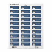 Engelse Bulldog Return-adreslabels Etiket (Full Sheet)