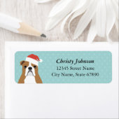 Engelse Bulldog Return-adreslabels Etiket (Insitu)