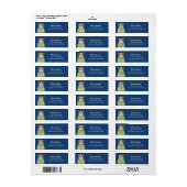 Engelse Bulldog Return-adreslabels Etiket (Full Sheet)