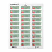 Engelse Bulldog Return-adreslabels Etiket (Full Sheet)