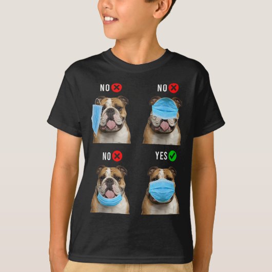 Engelse Bulldog Right Draag Face Mask Tanktop (Voorkant)