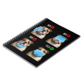 Engelse Bulldog Right Draag Face Mask Tanktop Notitieboek (Linkerzijde)
