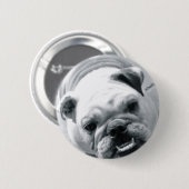Engelse Bulldog Ronde Button 5,7 Cm (Voorkant /achterkant)