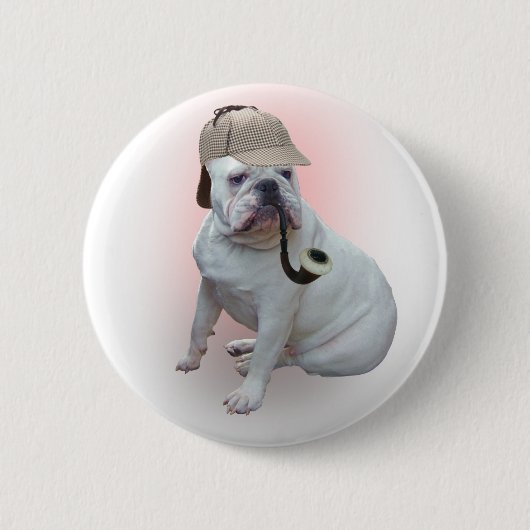 Engelse Bulldog Ronde Button 5,7 Cm (Voorkant)
