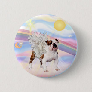 Engelse Bulldog Ronde Button 5,7 Cm