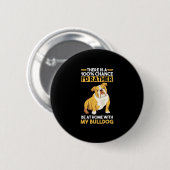 Engelse Bulldog Ronde Button 5,7 Cm (Voorkant /achterkant)
