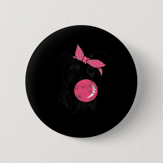 Engelse Bulldog Ronde Button 5,7 Cm (Voorkant)