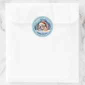 Engelse Bulldog ronde Stickers (Tas)