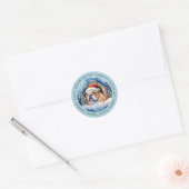 Engelse Bulldog ronde Stickers (Envelop)