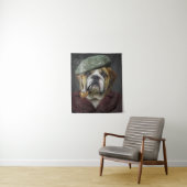 Engelse Bulldog Rookpijp Wandkleed (In situ)