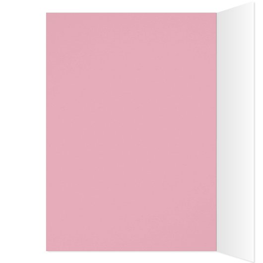 Engelse Bulldog Roze Hartelijk dank Wenskaart (Binnen (Links))