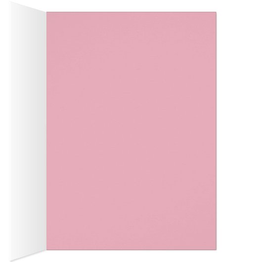 Engelse Bulldog Roze Hartelijk dank Wenskaart (Binnen (Rechts))