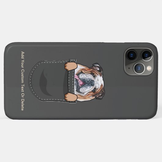 Engelse bulldog schattig hond papa hond mam Case-Mate iPhone case (Achterkant (horizontaal))