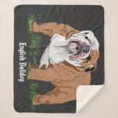 Engelse Bulldog Sherpa Deken (Voorkant)