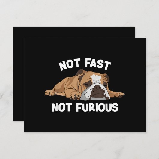 Engelse Bulldog slaapt niet snel niet woedend plez (Voorkant / Achterkant)