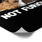 Engelse Bulldog slaapt niet snel niet woedend plez Poster (Hoek)